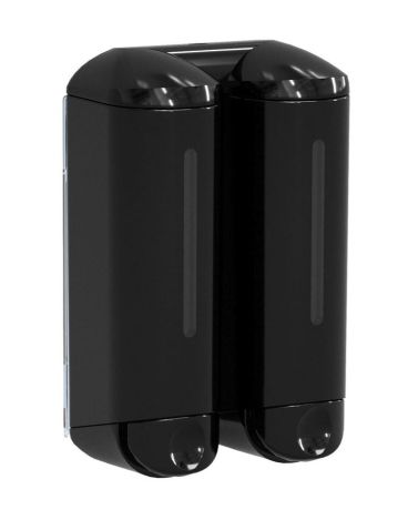 Przejdź do produktu SHOWER MEDIUM podwójny dozownik mydła płynnego 2x250ml, czarny