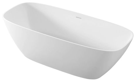 Przejdź do produktu MEDINA wanna wolnostojąca 165x70x52cm, solid surface, biały mat
