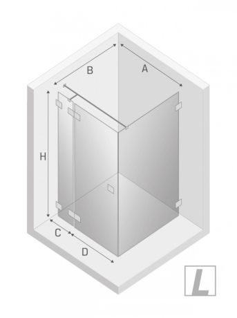Przejdź do produktu KABINA EVENTA 1D PROSTOKĄTNA L 100x120x200 CZYSTE 8mm ACTIVE SHIELD 2.0