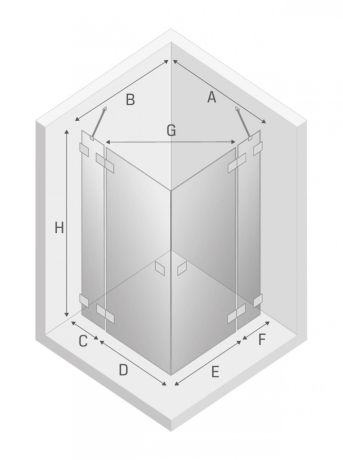 Przejdź do produktu KABINA EVENTA 2D PROSTOKĄTNA  90x120x200 CZYSTE 8mm ACTIVE SHIELD 2.0