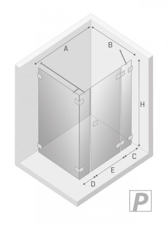 Przejdź do produktu NZ4 KABINA EVENTA PLUS 1D PROSTOKĄTNA P 150x80x200 CZYSTE 8mm ACTIVE SHIELD 2.0