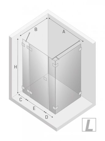 Przejdź do produktu NZ4 KABINA EVENTA PLUS 1D PROSTOKĄTNA L 150x90x200 CZYSTE 8mm ACTIVE SHIELD 2.0