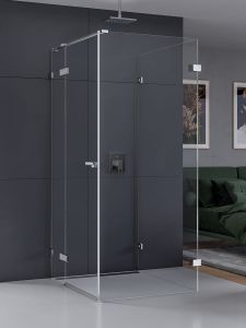 KABINA EVENTA 1D KWADRATOWA PRZYŚCIENNA L 80x80x200 CZYSTE 8mm ACTIVE SHIELD 2.0