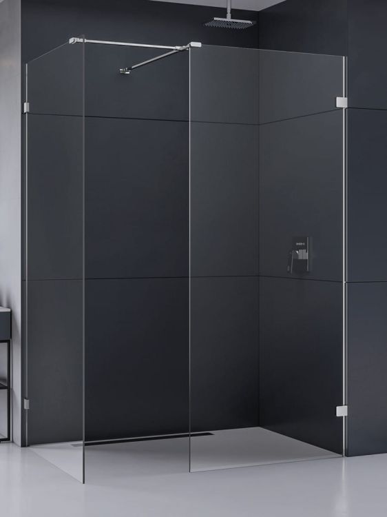 KABINA EVENTA WALK-IN U 140x90x200 CZYSTE 8mm ACTIVE SHIELD 2.0