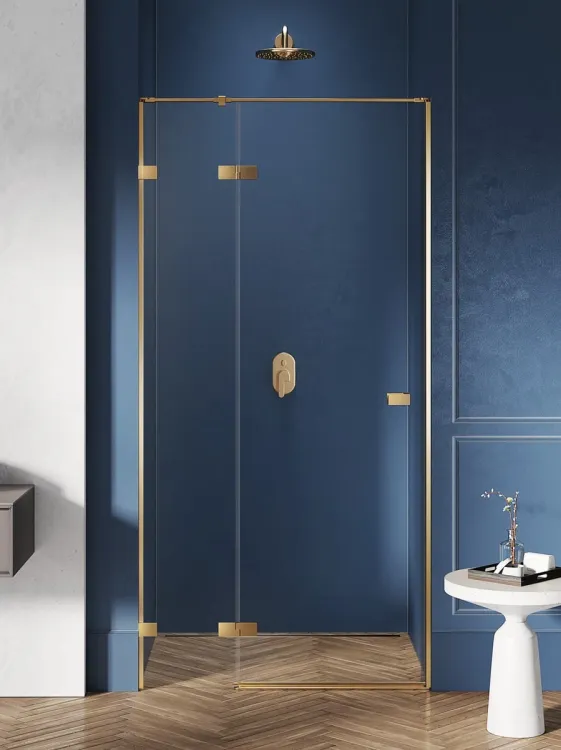 DRZWI WNĘKOWE AVEXA GOLD BRUSHED 1D L 100x200 CZYSTE 6mm ACTIVE SHIELD 2.0