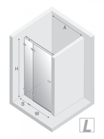 Przejdź do produktu DRZWI WNĘKOWE AVEXA GOLD BRUSHED 1D L 100x200 CZYSTE 6mm ACTIVE SHIELD 2.0