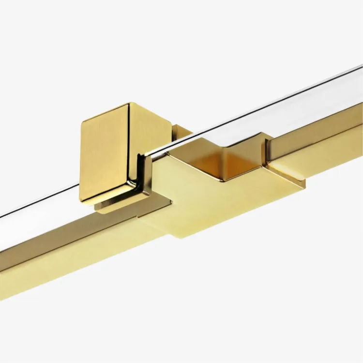 KABINA AVEXA GOLD BRUSHED 1D PROSTOKĄTNA P 90x110x200 CZYSTE 6mm ACTIVE SHIELD 2.0