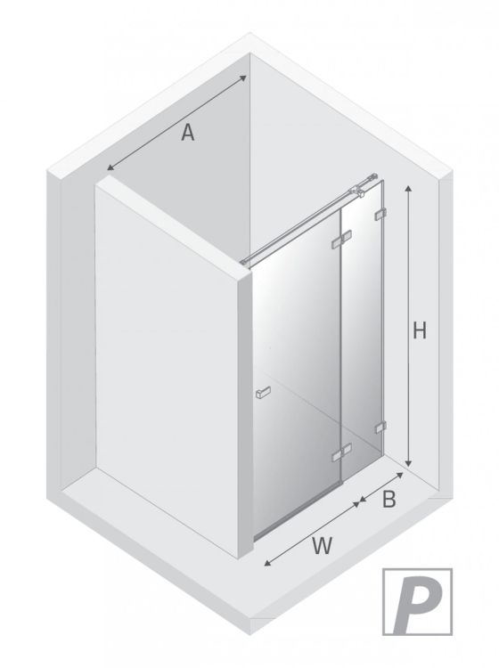 DRZWI WNĘKOWE AVEXA 1D P 120x200 CZYSTE 6mm ACTIVE SHIELD 2.0