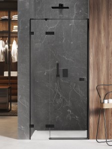 NZ2 DRZWI WNĘKOWE AVEXA BLACK 1D L 140x200 CZYSTE 6mm ACTIVE SHIELD 2.0