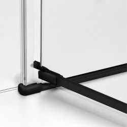 KABINA AVEXA BLACK 1D PROSTOKĄTNA L 80x120x200 CZYSTE 6mm ACTIVE SHIELD 2.0