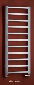 Grzejnik łazienkowy 50x128 cm PMH Galeon G3SS stal szczotkowana