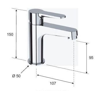 Przejdź do produktu Bateria umywalkowa stojąca bez korka Remer Winner W11CR
