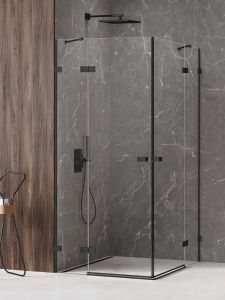 KABINA AVEXA BLACK 2D PROSTOKĄTNA  110x120x200 CZYSTE 6mm ACTIVE SHIELD 2.0