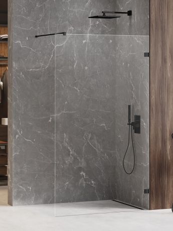Przejdź do produktu NZ4 KABINA AVEXA BLACK WALK-IN U 60x200 CZYSTE 8mm ACTIVE SHIELD 2.0