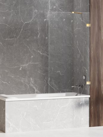 Przejdź do produktu PARAWAN NAWANNOWY AVEXA GOLD SHINE  80x150 CZYSTE 6mm ACTIVE SHIELD 2.0