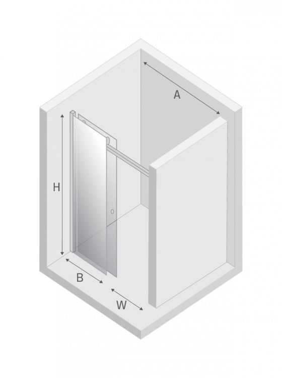 DRZWI WNĘKOWE DIORA 1D U 100x200 CZYSTE 6mm ACTIVE SHIELD 2.0