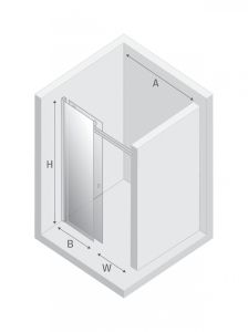 DRZWI WNĘKOWE DIORA 1D U 140x200 CZYSTE 6mm ACTIVE SHIELD 2.0