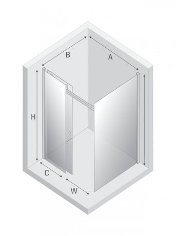 Przejdź do produktu KABINA DIORA 1D PROSTOKĄTNA U 110x90x200 CZYSTE 6mm ACTIVE SHIELD 2.0
