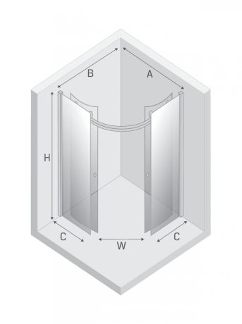 Przejdź do produktu KABINA ULTIMA 2D PÓŁOKRĄGŁA U 90x90x190 CZYSTE 6mm ACTIVE SHIELD 2.0