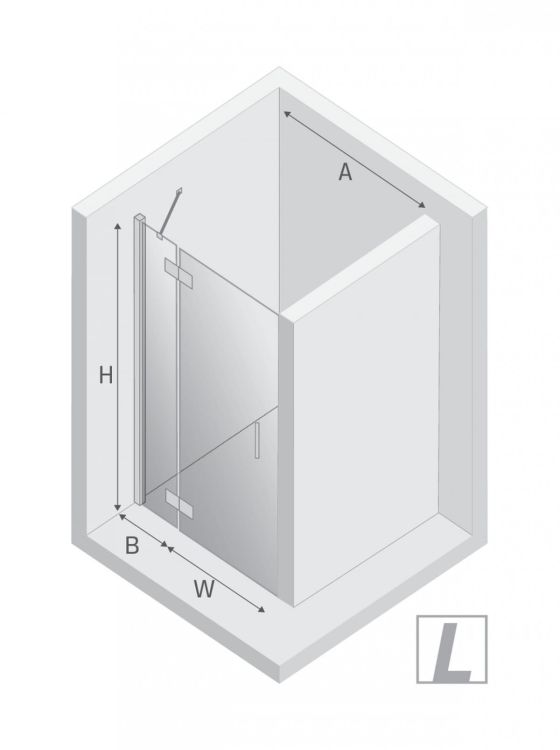 DRZWI WNĘKOWE NEW RENOMA 1D L 120x195 CZYSTE 6mm ACTIVE SHIELD 2.0