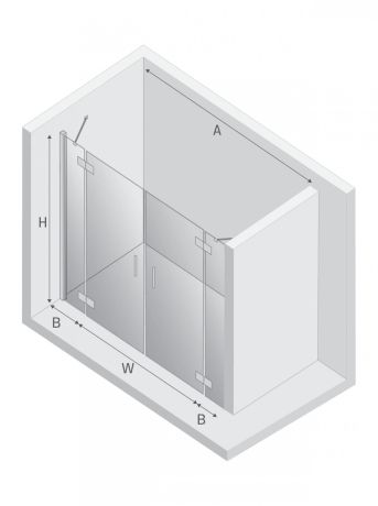 Przejdź do produktu DRZWI WNĘKOWE NEW RENOMA 2D  170x195 CZYSTE 6mm ACTIVE SHIELD 2.0