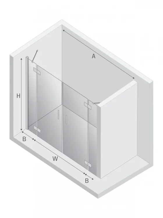 DRZWI WNĘKOWE NEW RENOMA 2D  230x195 CZYSTE 6mm ACTIVE SHIELD 2.0