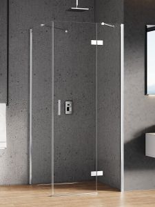 KABINA NEW RENOMA 1D PROSTOKĄTNA P 80x100x195 CZYSTE 6mm ACTIVE SHIELD 2.0