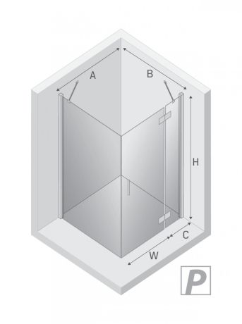 Przejdź do produktu KABINA NEW RENOMA 1D PROSTOKĄTNA P 120x80x195 CZYSTE 6mm ACTIVE SHIELD 2.0