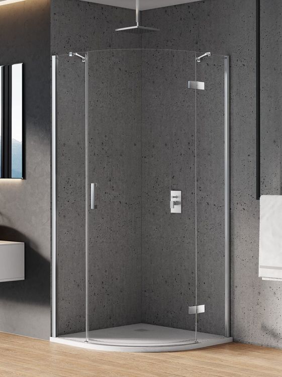 KABINA NEW MERANA 1D PÓŁOKRĄGŁA P 90x90x195 CZYSTE 6mm ACTIVE SHIELD 2.0