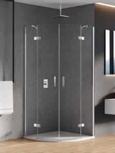 KABINA NEW MERANA 2D PÓŁOKRĄGŁA  90x90x195 CZYSTE 6mm ACTIVE SHIELD 2.0