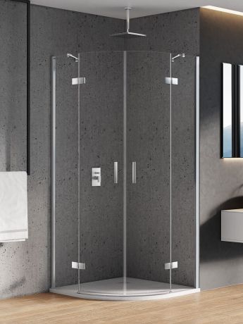 Przejdź do produktu KABINA NEW MERANA 2D PÓŁOKRĄGŁA  90x90x195 CZYSTE 6mm ACTIVE SHIELD 2.0