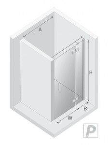 NZ2 DRZWI WNĘKOWE NEW RENOMA BLACK 1D P 80x195 CZYSTE 6mm ACTIVE SHIELD 2.0  WSP. RÓWNOLEGŁY