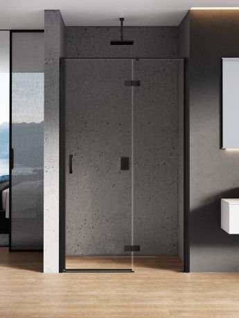 Przejdź do produktu DRZWI WNĘKOWE NEW RENOMA BLACK 1D L 90x195 CZYSTE 6mm ACTIVE SHIELD 2.0  WSP. RÓWNOLEGŁY