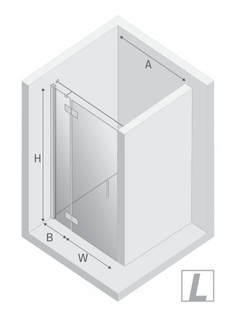 Przejdź do produktu NZ2 DRZWI WNĘKOWE NEW RENOMA BLACK 1D L 100x195 CZYSTE 6mm ACTIVE SHIELD 2.0  WSP. RÓWNOLEGŁY