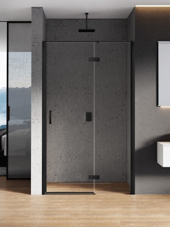 Przejdź do produktu NZ2 DRZWI WNĘKOWE NEW RENOMA BLACK 1D P 120x195 CZYSTE 6mm ACTIVE SHIELD 2.0  WSP. RÓWNOLEGŁY