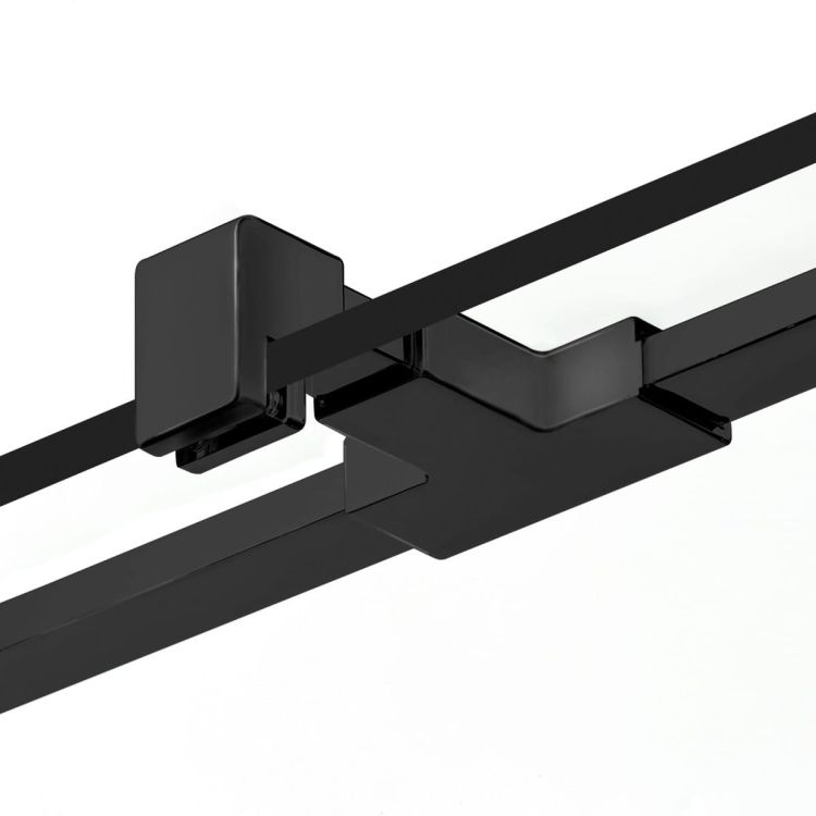 DRZWI WNĘKOWE NEW RENOMA BLACK 1D L 120x195 CZYSTE 6mm ACTIVE SHIELD 2.0 WZÓR KRATKA WSP. RÓWNOLEGŁY