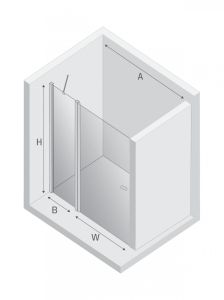 DRZWI WNĘKOWE NEW SOLEO 1D U 100x195 CZYSTE 6mm ACTIVE SHIELD 2.0