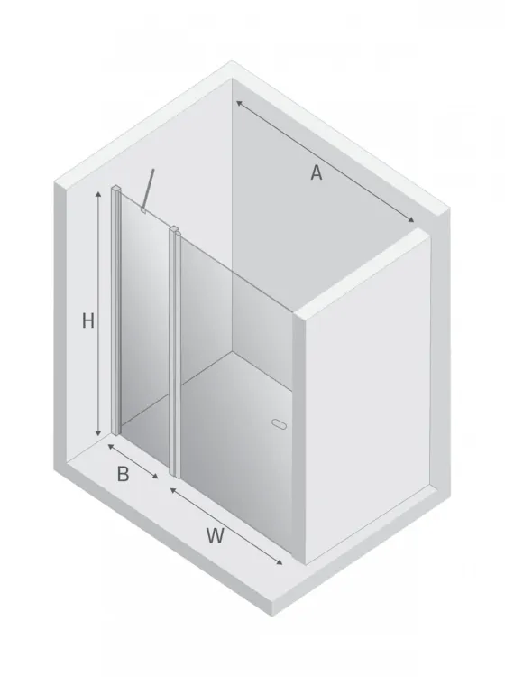 DRZWI WNĘKOWE NEW SOLEO 1D U 100x195 CZYSTE 6mm ACTIVE SHIELD 2.0