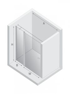 DRZWI WNĘKOWE NEW SOLEO 1D U 90x195 CZYSTE 6mm ACTIVE SHIELD 2.0  WSP. RÓWNOLEGŁY