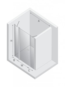 NZ2 DRZWI WNĘKOWE NEW SOLEO 1D U 140x195 CZYSTE 6mm ACTIVE SHIELD 2.0