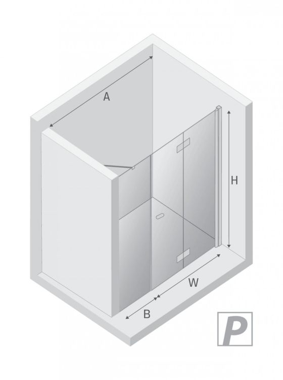 DRZWI WNĘKOWE NEW SOLEO 1D P 100x195 CZYSTE 6mm ACTIVE SHIELD 2.0