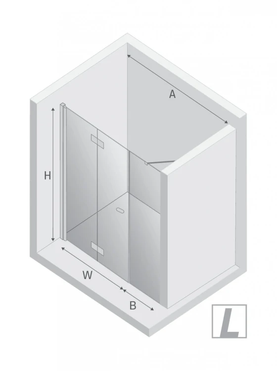 NZ2 DRZWI WNĘKOWE NEW SOLEO 1D L 140x195 CZYSTE 6mm ACTIVE SHIELD 2.0