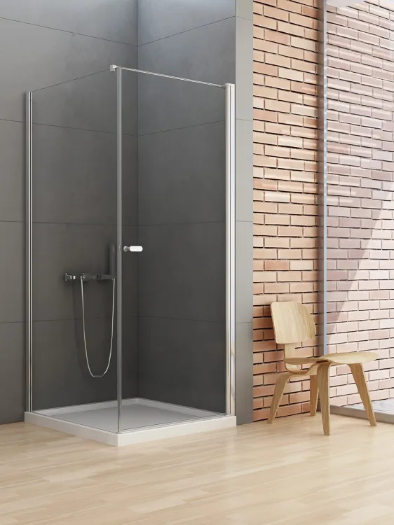 KABINA NEW SOLEO 1D PROSTOKĄTNA U 100x110x195 CZYSTE 6mm ACTIVE SHIELD 2.0  WSP. RÓWNOLEGŁY