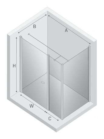 Przejdź do produktu KABINA NEW SOLEO 1D PROSTOKĄTNA U 110x120x195 CZYSTE 6mm ACTIVE SHIELD 2.0