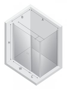 KABINA NEW SOLEO 1D PROSTOKĄTNA U 120x70x195 CZYSTE 6mm ACTIVE SHIELD 2.0