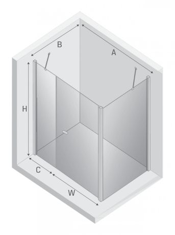 Przejdź do produktu NZ4 KABINA NEW SOLEO 1D PROSTOKĄTNA U 120x70x195 CZYSTE 6mm ACTIVE SHIELD 2.0