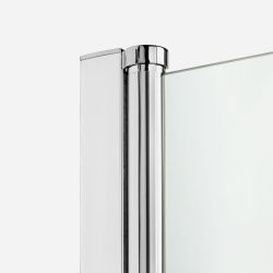 KABINA NEW SOLEO 2D PROSTOKĄTNA U 90x100x195 CZYSTE 6mm ACTIVE SHIELD 2.0