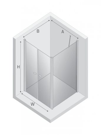 Przejdź do produktu KABINA NEW SOLEO 2D PROSTOKĄTNA U 70x90x195 CZYSTE 6mm ACTIVE SHIELD 2.0