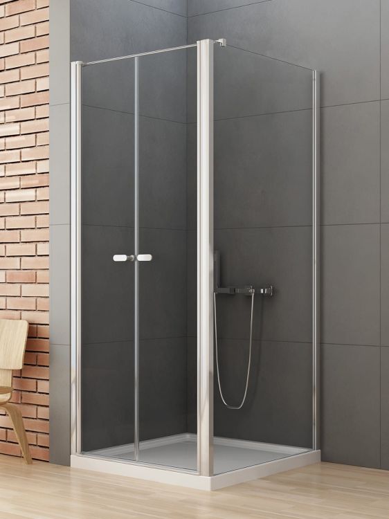 KABINA NEW SOLEO 2D PROSTOKĄTNA U 70x80x195 CZYSTE 6mm ACTIVE SHIELD 2.0  WSP. RÓWNOLEGŁY