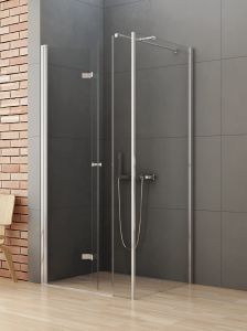 NZ4 KABINA NEW SOLEO 1D KWADRATOWA L 100x100x195 CZYSTE 6mm ACTIVE SHIELD 2.0